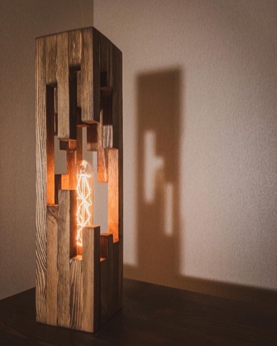 Lamp Wood LOGS by DS-Light