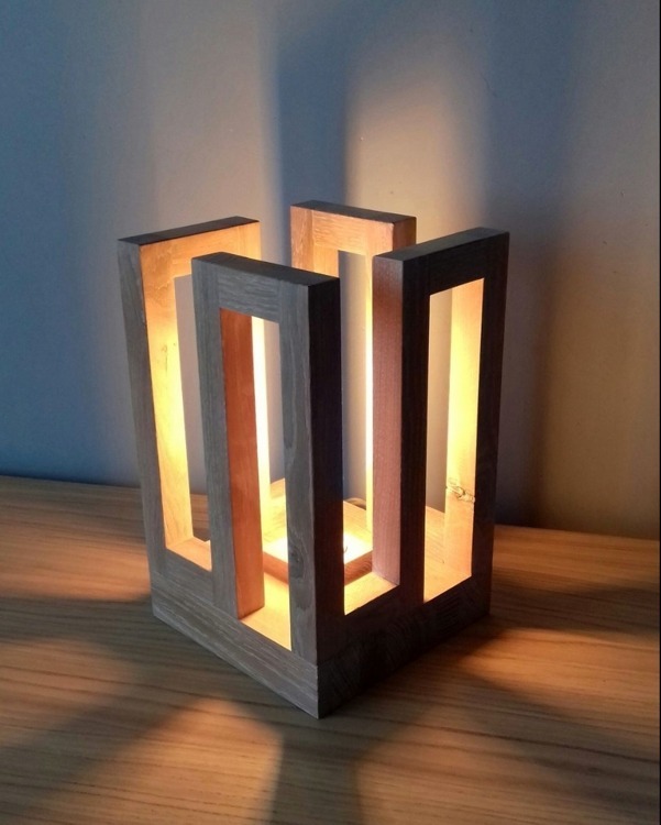 Lamp Wood Rhombus by DS-Light