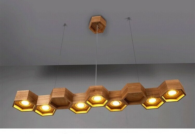 Lamp Wood Honeycombs 7 by DS-Light